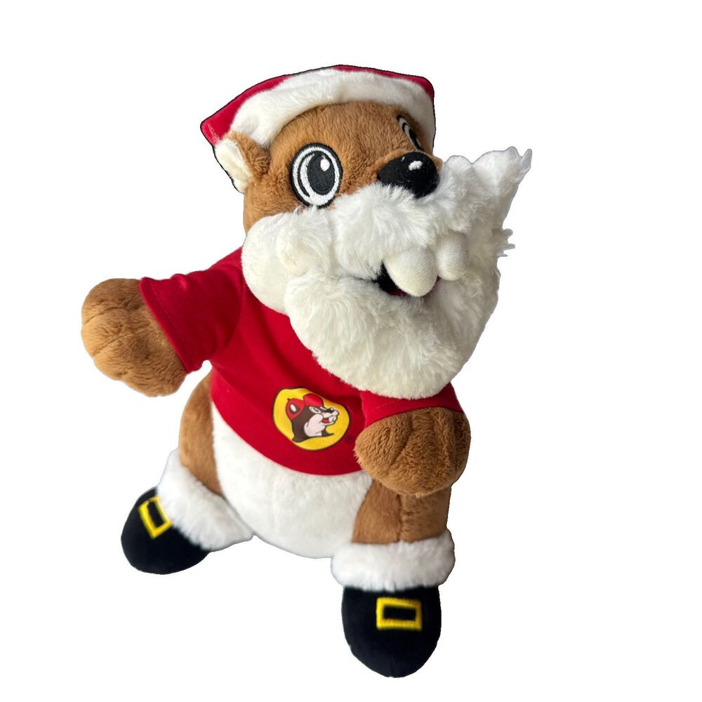Buc-ee's Santa Beaver Plush 2021 Holiday Christmas JAAG Stuffed Animal 11" Beard